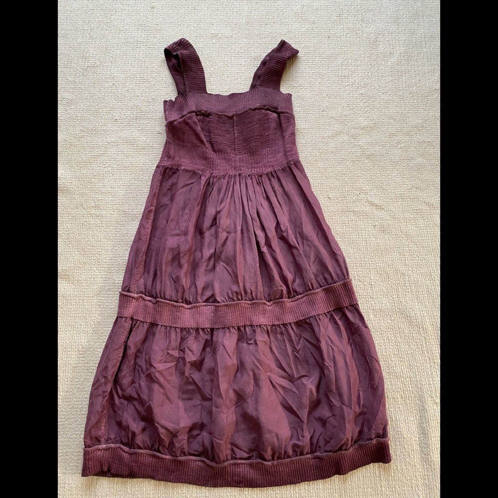 Women’s silk dress from Anthropologie